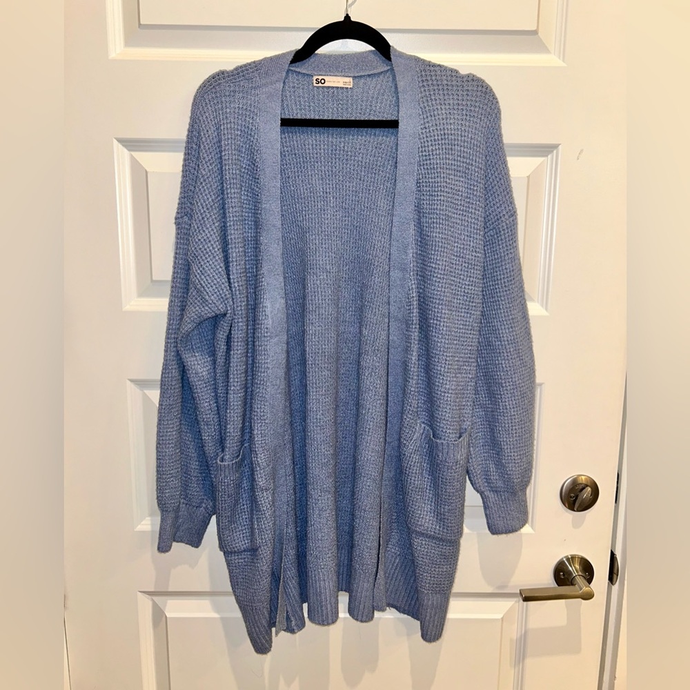 SO Waffle Stitch Cardigan